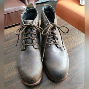 Red Wing Worx Steel Toe Leather Boots Women's Size 9W Workwear Non-Slip Utility